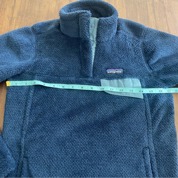 Patagonia Sweater Women XS Fleece Retool Snap T Pullover Jacket Navy Blue X-Smal - Picture 9 of 12